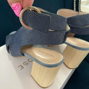 Taryn Rose cross cross sandal with a  2.5 heel